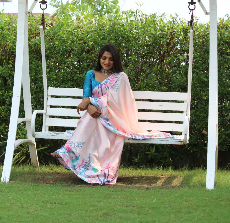 Spsc 63 Regular Wear Digital Printed Japan Silk Saree Collection 
